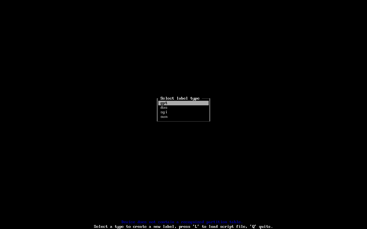cfdisk