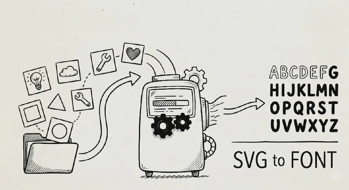 SVG to icon font workflow